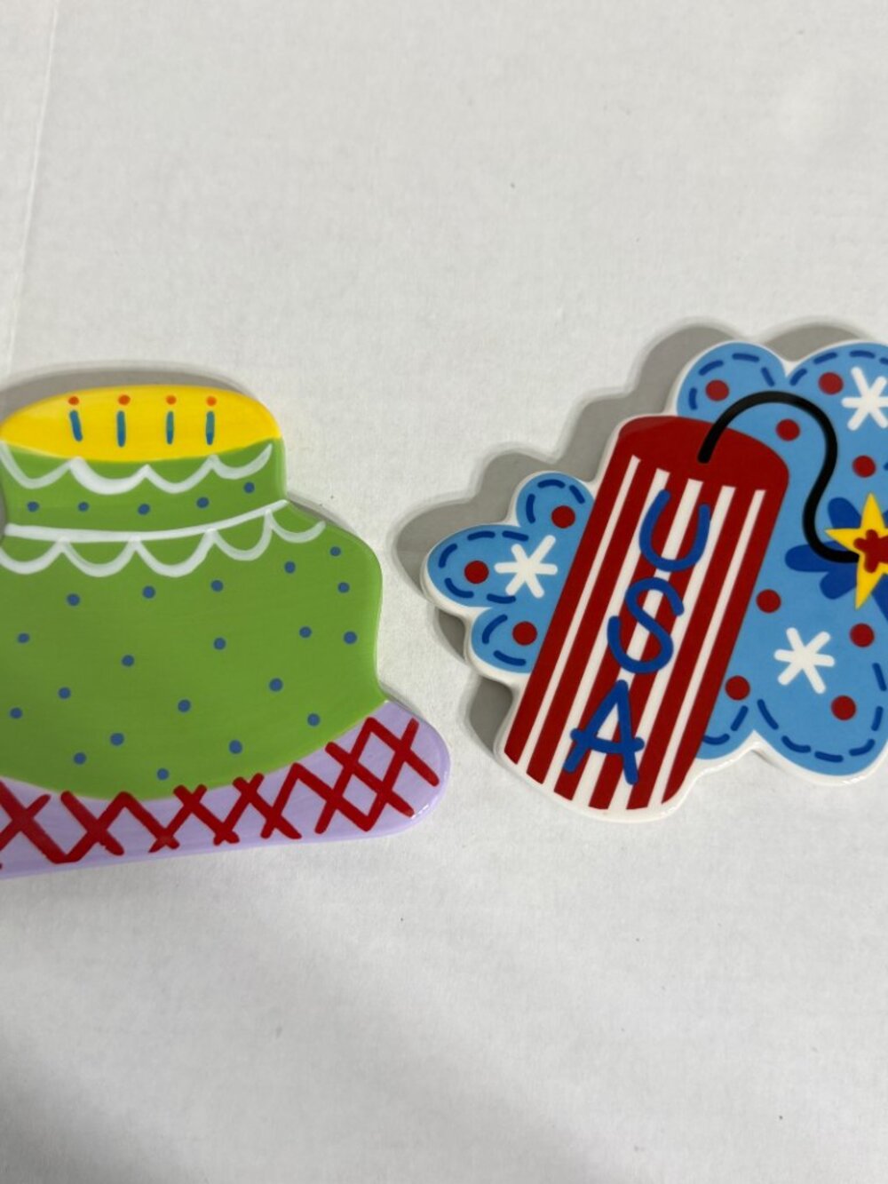 Happy Everything Ceramic Mini Attachments 3 Set Christmas Birthday America (+1) - Picture 4 of 8